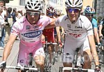 Andy Schleck w�hrend der 18. Etappe des Giro d'Italia 2007